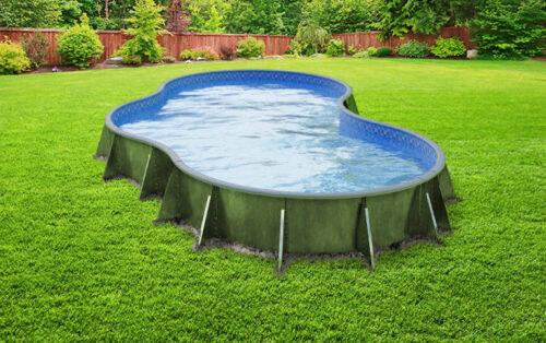 12' x 23' Lagoon Hydra Steel Step DIY Semi-Inground Pool Kit