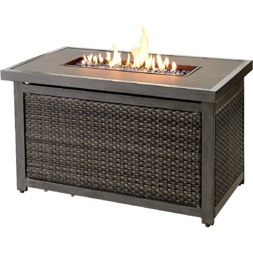 Mod Furniture Pasadena Rectangle KD Gas Slat Top Fire Pit 1