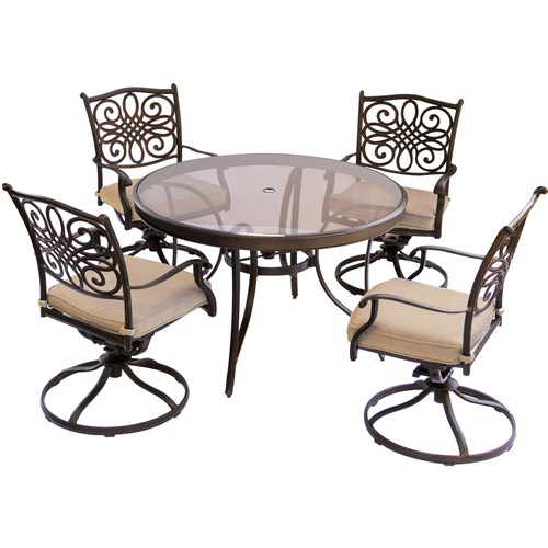 Traditions 5 Piece Glass Dining Set img1