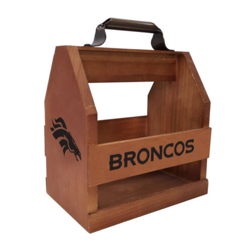 Imperial Denver Broncos Wood BBQ Caddy