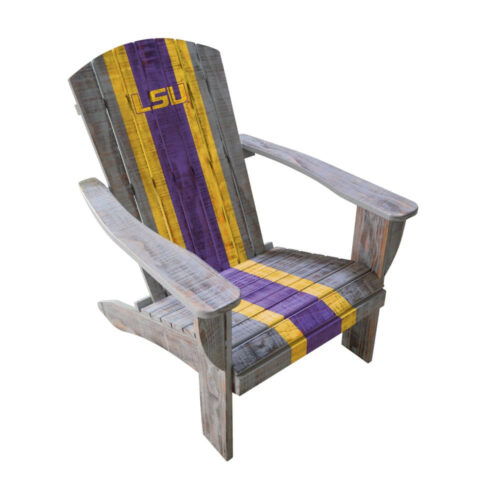 Louisiana State University Wood Adirondack Chair