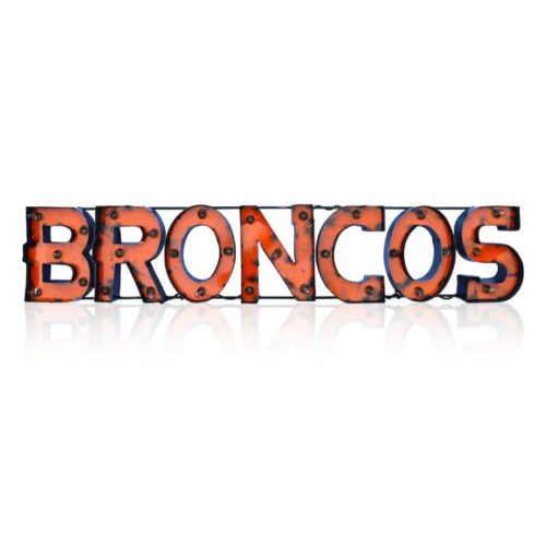 Denver Broncos Recycled Logo Sign 1