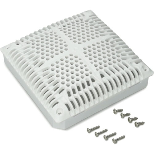 Hayward WGX1033BHF2 18" x 18" White Hi-Flow Cover and Inner Frame 1
