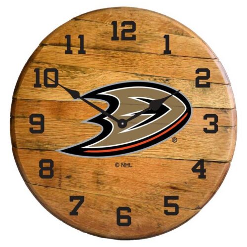 Imperial-Anaheim-Ducks-Oak-Barrel-Clock2