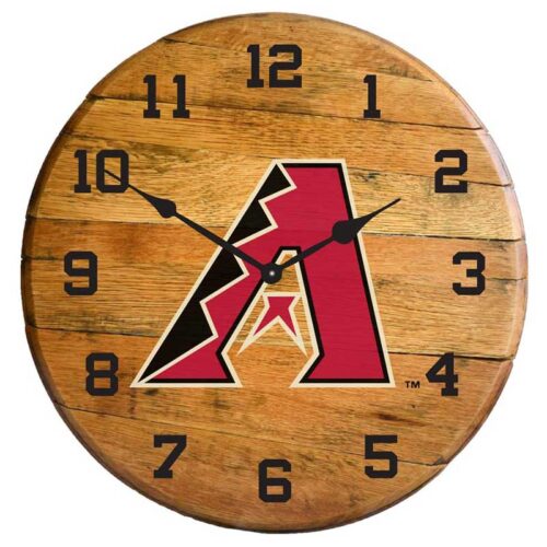 Imperial-Arizona-Diamondbacks-Oak-Barrel-Clock2