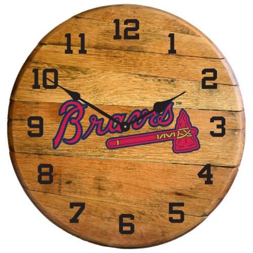 Imperial-Atlanta-Braves-Oak-Barrel-Clock2