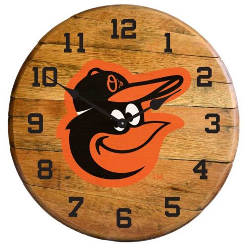 Imperial-Baltimore-Orioles-Oak-Barrel-Clock2