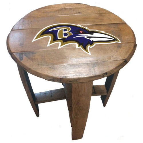 Imperial-Baltimore-Ravens-Oak-Barrel-End-Table2