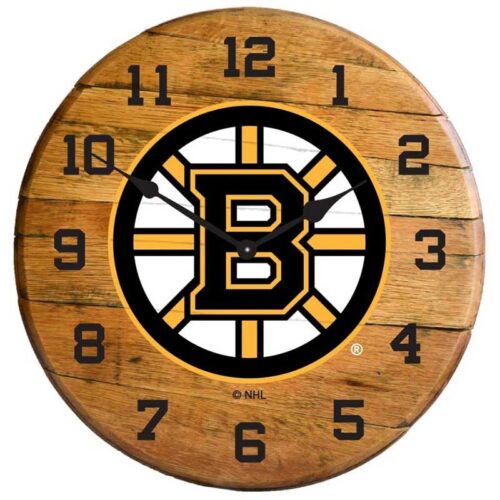 Imperial-Boston-Bruins-Oak-Barrel-Clock2