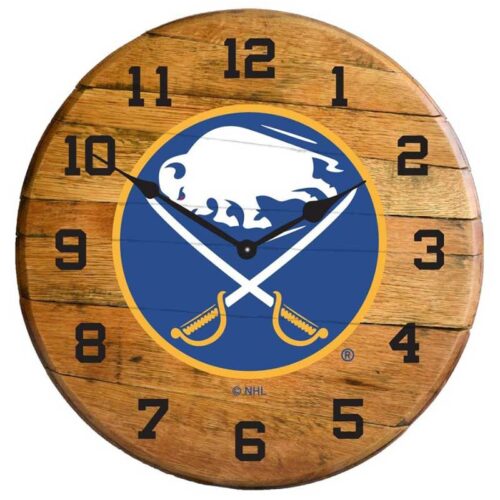 Imperial-Buffalo-Sabres-Oak-Barrel-Clock2