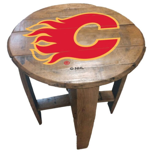 Imperial-Calgary-Flames-Oak-Barrel-End-Table2