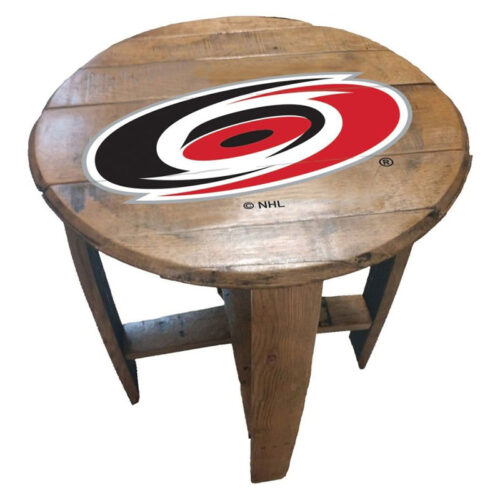 Imperial-Carolina-Hurricanes-Oak-Barrel-End-Table2