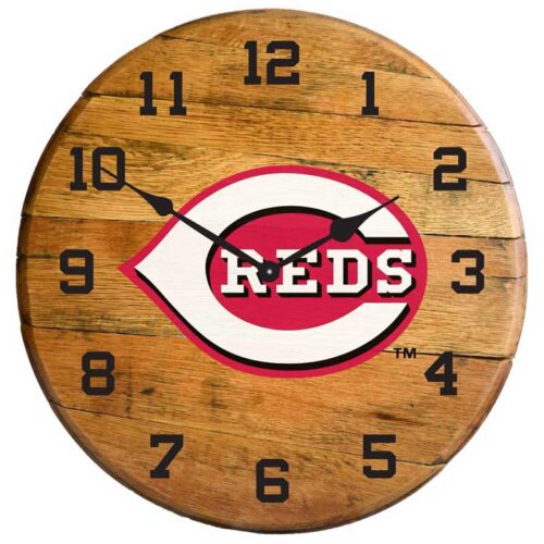 Imperial-Cincinnati-Reds-Oak-Barrel-Clock2