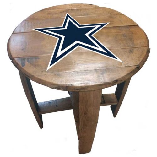Imperial-Dallas-Cowboys-Oak-Barrel-End-Table2