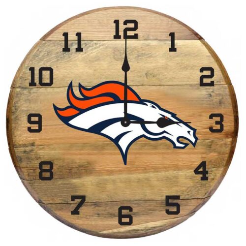 Imperial-Denver-Broncos-Oak-Barrel-Clock2