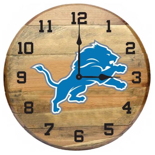 Imperial-Detroit-Lions-Oak-Barrel-Clock2