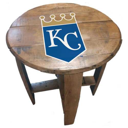 Imperial-Kansas-City-Royals-Oak-Barrel-End-Table2
