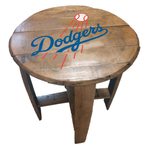Imperial-Los-Angeles-Dodgers-Oak-Barrel-End-Table2
