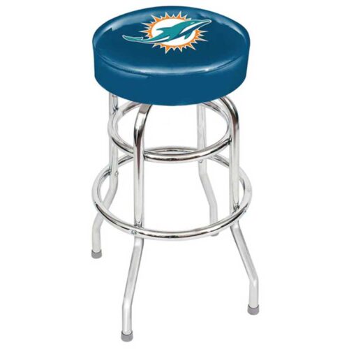 Imperial-Miami-Dolphins-Chrome-Bar-Stool2