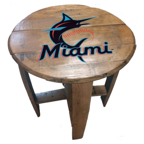 Imperial-Miami-Marlins-Oak-Barrel-End-Table2