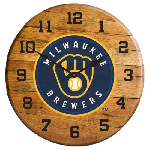 Imperial-Milwaukee-Brewers-Oak-Barrel-Clock2