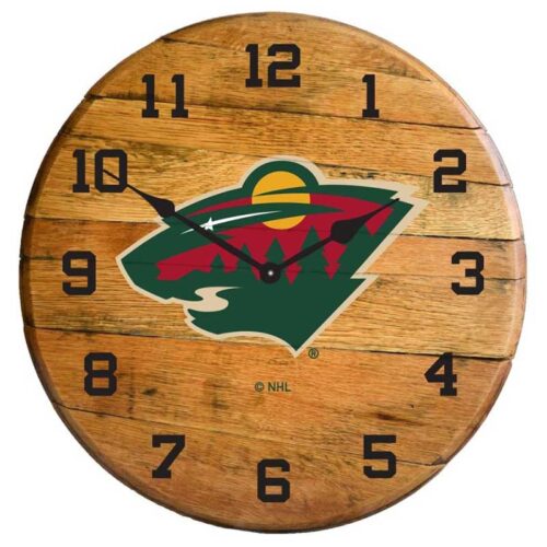 Imperial-Minnesota-Wild-Oak-Barrel-Clock2