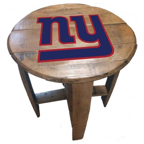 Imperial-New-York-Giants-Oak-Barrel-End-Table2