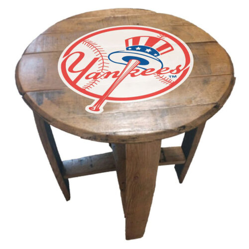 Imperial-New-York-Yankees-Oak-Barrel-End-Table1