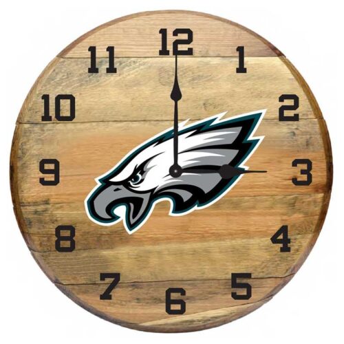 Imperial-Philadelphia-Eagles-Oak-Barrel-Clock2