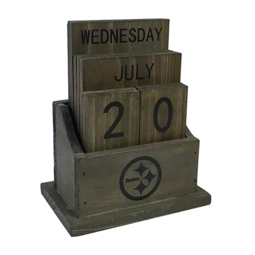 Imperial-Pittsburgh-Steelers-Rustic-Wood-Desk-Calendar2