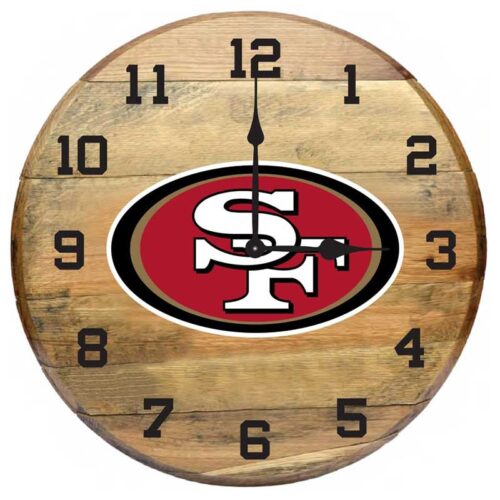 Imperial-San-Francisco-49ERS-Oak-Barrel-Clock1