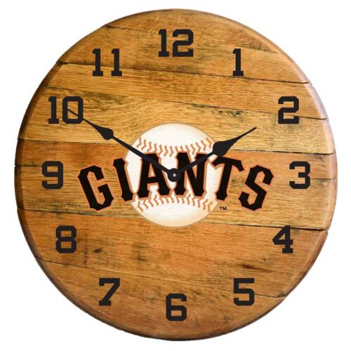 Imperial-San-Francisco-Giants-Oak-Barrel-Clock2