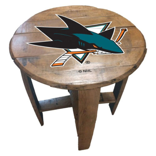 Imperial-San-Jose-Sharks-Oak-Barrel-End-Table2