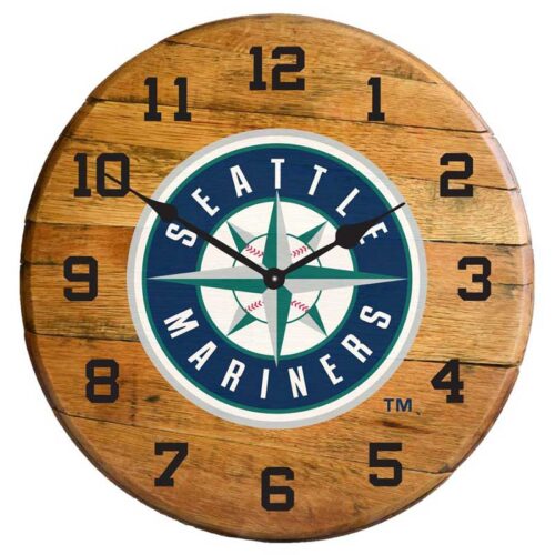 Imperial-Seattle-Mariners-Oak-Barrel-Clock2