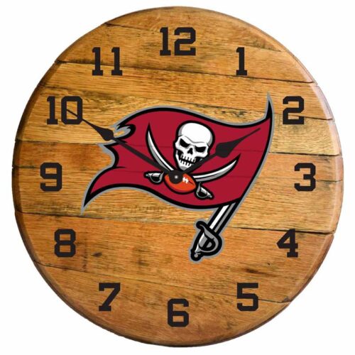 Imperial-Tampa-Bay-Buccaneers-Oak-Barrel-Clock2