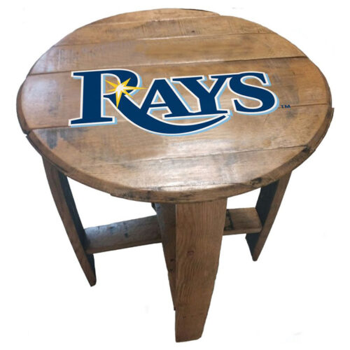 Imperial-Tampa-Bay-Devil-Rays-Oak-Barrel-End-Table2