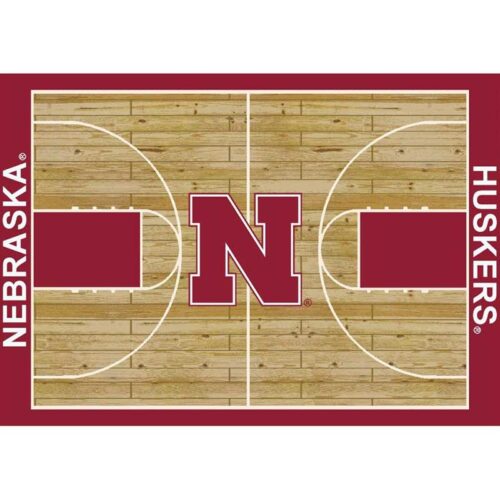 Imperial-University-of-Nebraska-8-x-11-Courtside-Rug1