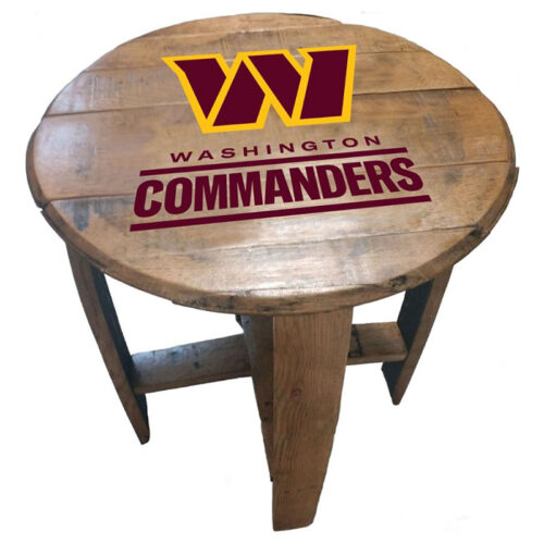 Imperial-Washington-Commanders-Oak-Barrel-End-Table1