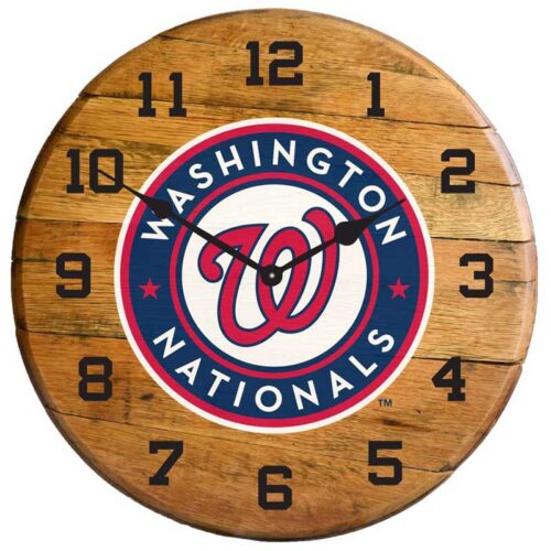 Imperial-Washington-Nationals-Oak-Barrel-Clock2