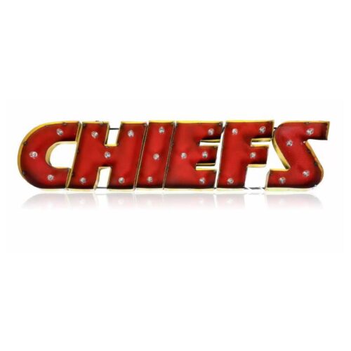 Kansas City Chiefs Recycled Logo Sign 1