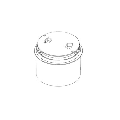 Paramount 005-760-2912-01 White Paralevel Deck Lid and Ring 1