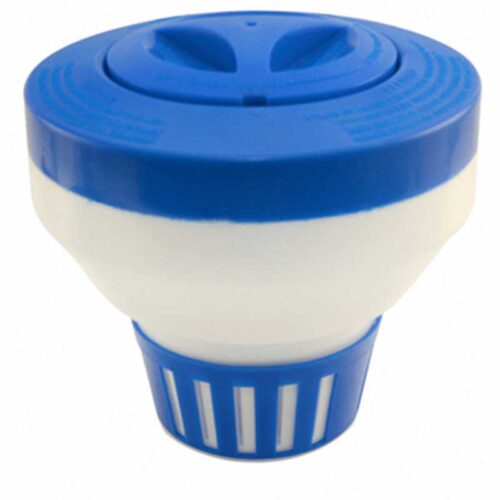 PoolStyle-PS690-Blue-and-White-Deluxe-Floating-Chemical-Feeder