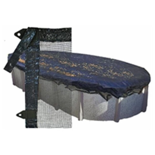 PoolTux LN2137A 18' x 34' Oval Above Ground Leaf Guard 1