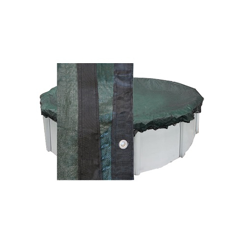PoolTux MWC1228 12' x 28' Oval Above Ground Mesh Winter Cover 1