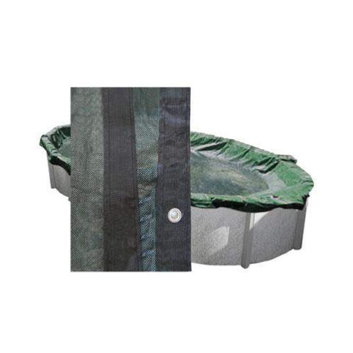 PoolTux MWC1530 15' x 30' Oval Above Ground Mesh Winter Cover 1