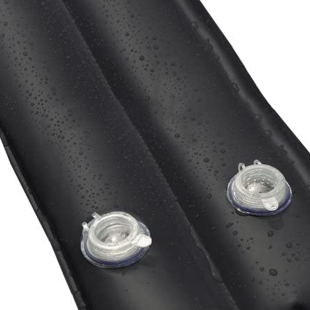 PoolTux WTB-1014 1' x 10' 20GA Black Double Water Tube 1