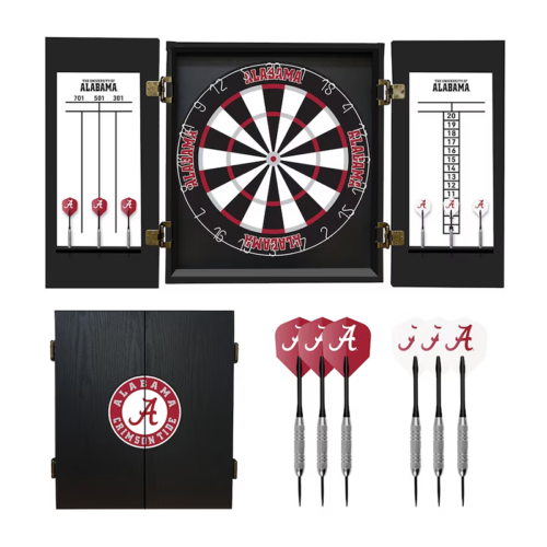 imperial university of alabama fan's choice dart cabinet