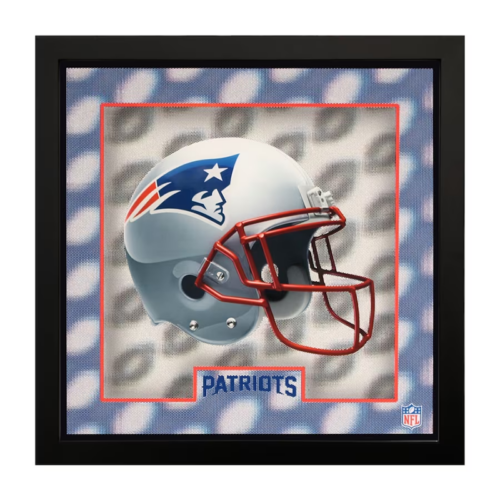 Imperial Black New England Patriots 5D 16'' x 16'' Wall Art