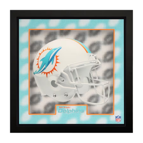 Imperial Miami Dolphins 5D 16 x 16 Framed Wall Art
