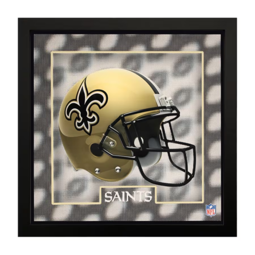 Imperial New Orleans Saints 5D 16 x 16 Framed Wall Art